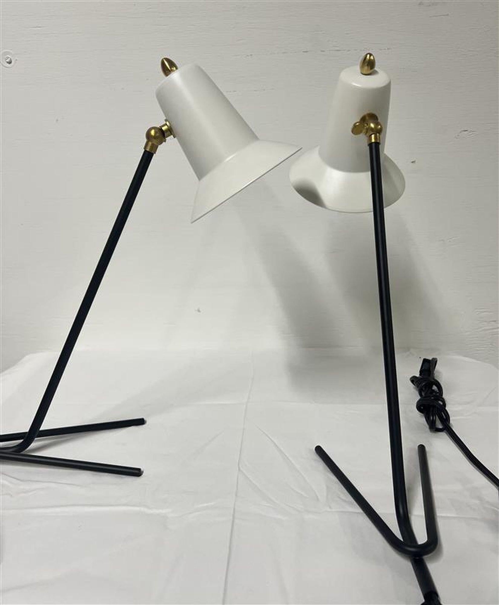 Pair of Italian Table Lamps Large In Good Condition For Sale In Red Lion, PA