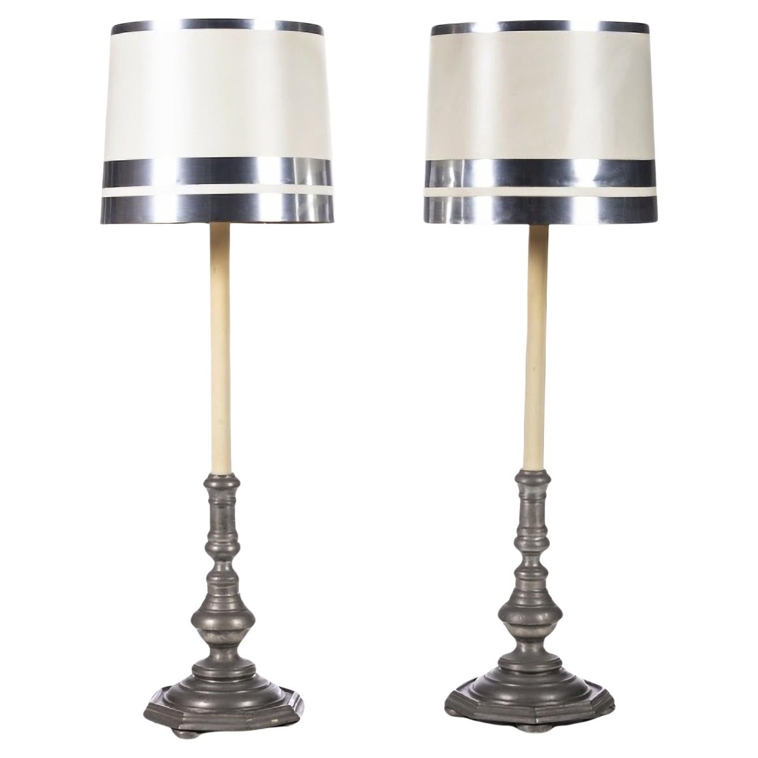 PAIR OF ITALIAN TALL LAMPS 20th Century