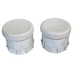 Pair of Italian Terra Cotta Garden Seats