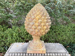 Pair Of Italian Terracotta Artichokes