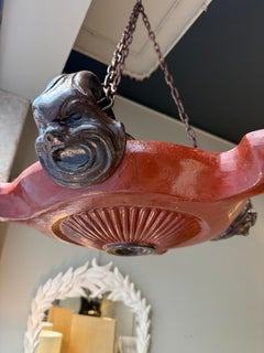 Pair of Italian terracotta pendants circa 1880