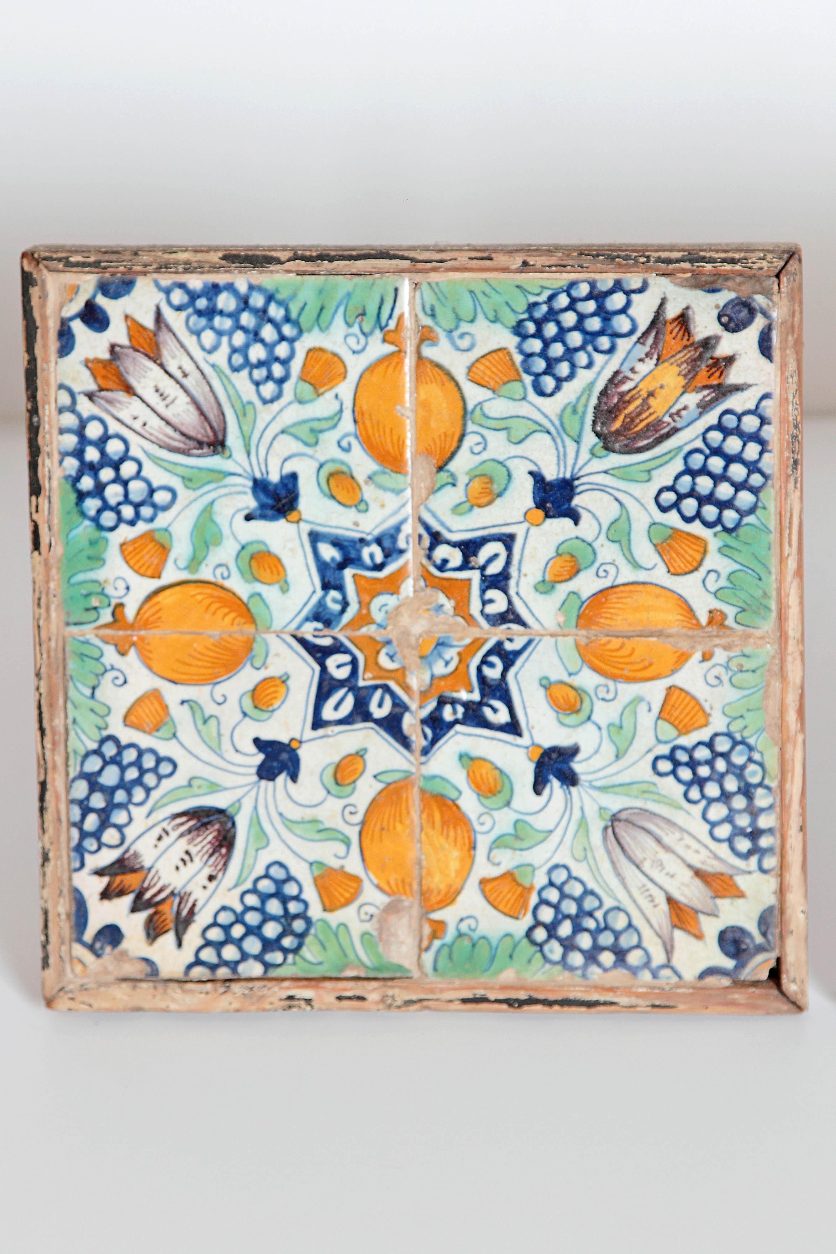 Country Pair of Italian Tiles