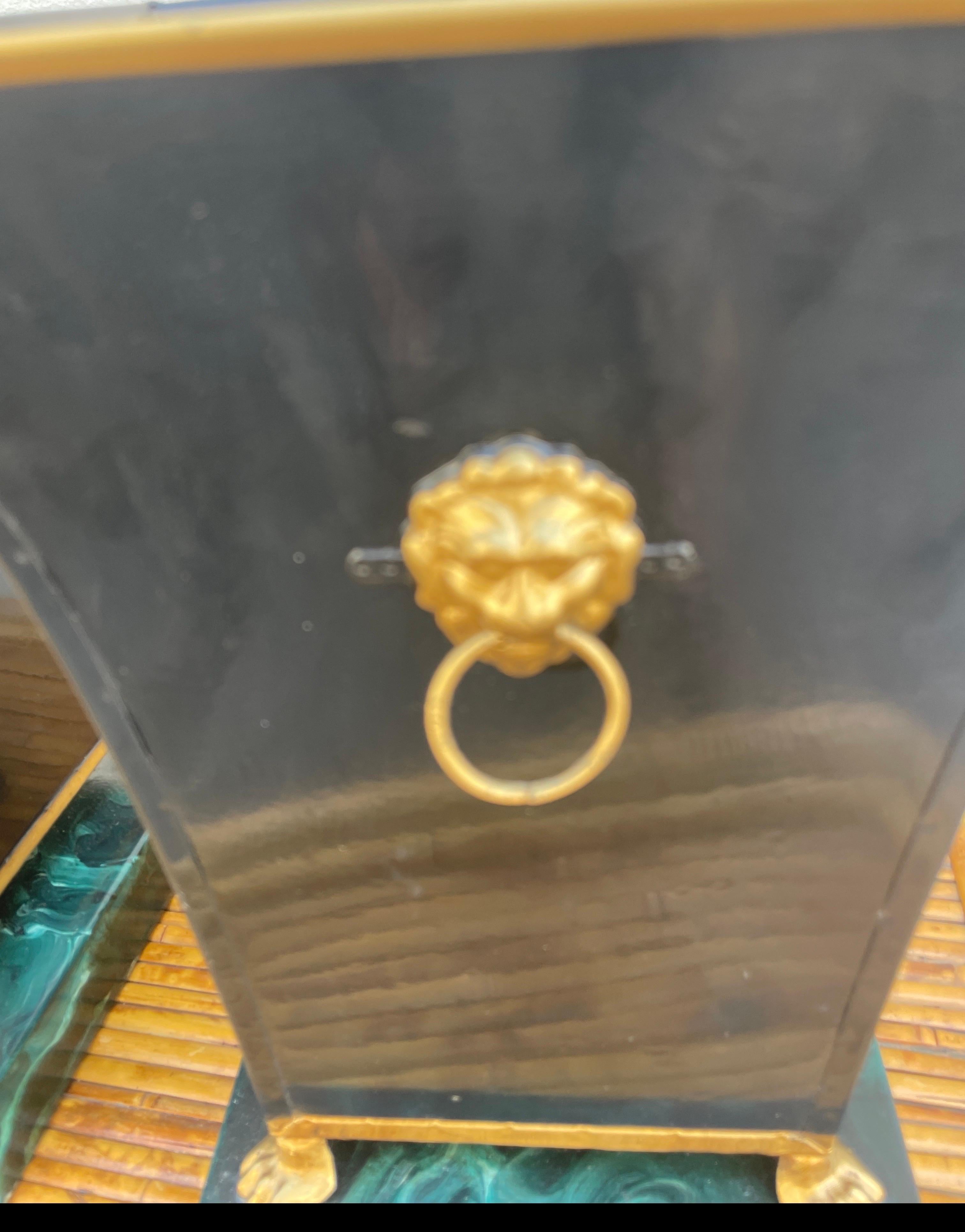 Pair of Italian Tole Cachepots For Sale 1