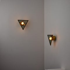 Pair of Italian Triangular Sconces