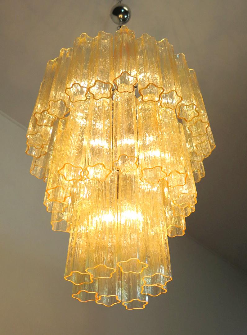 Pair of Italian Tronchi Chandelier Toni Zuccheri Style, Murano (Metall)