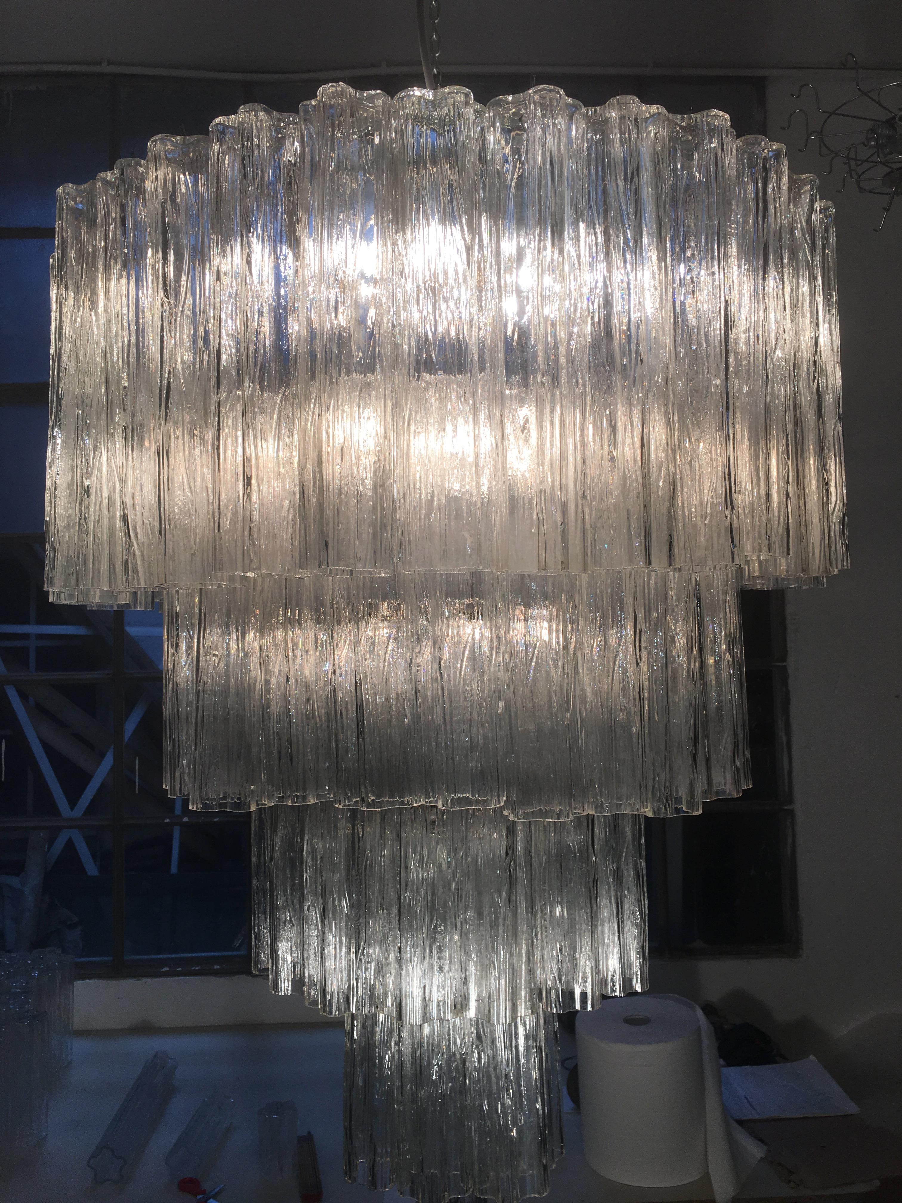 Pair of Italian Tronchi Chandeliers For Sale 7
