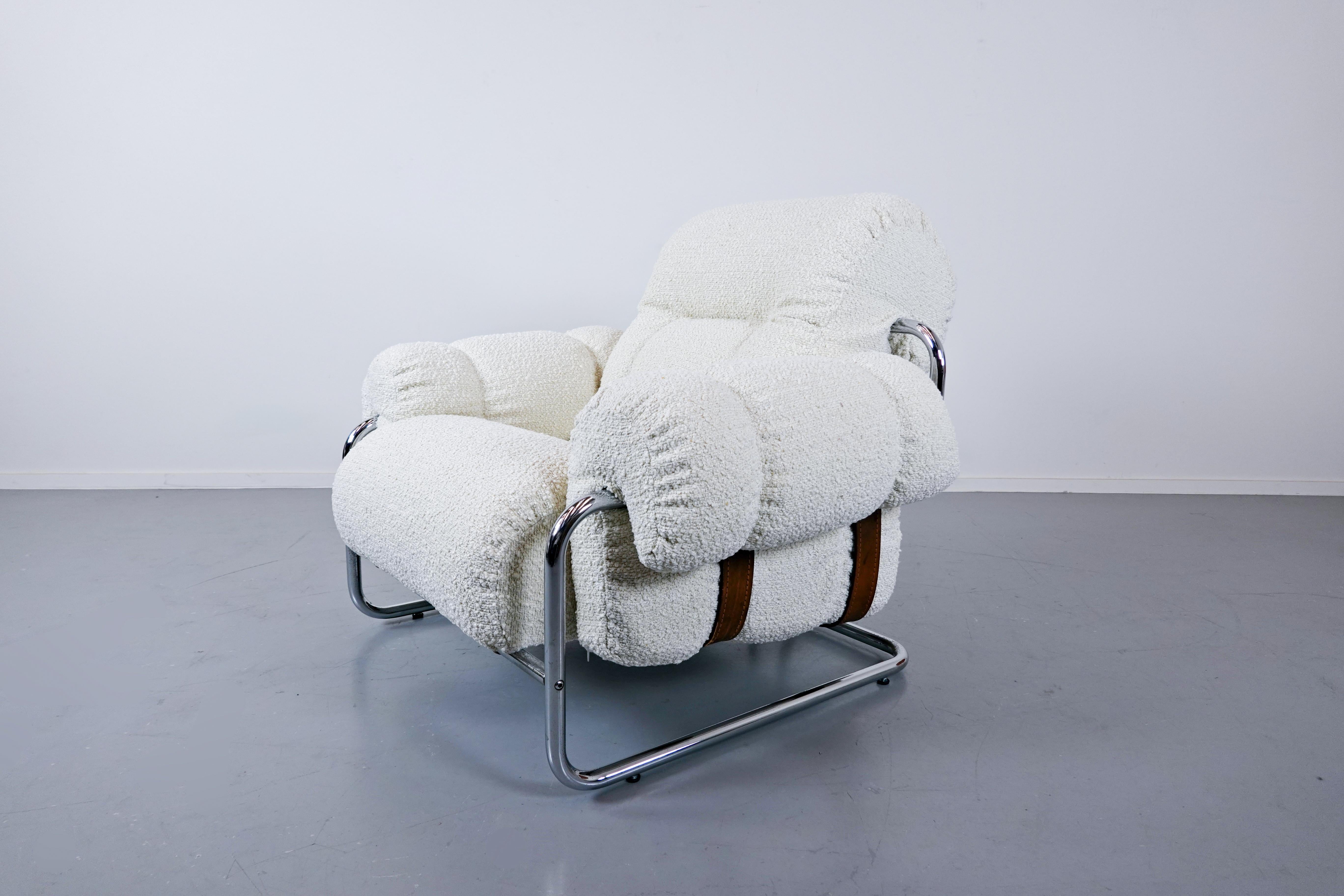 Pair of Italian “Tucroma” Armchairs by Guido Faleschini for Mariani, 1970s 8