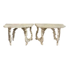 Pair of Italian Tuscan Consoles