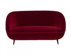 Pair of  Italian Upholstered Chairs and Footstools