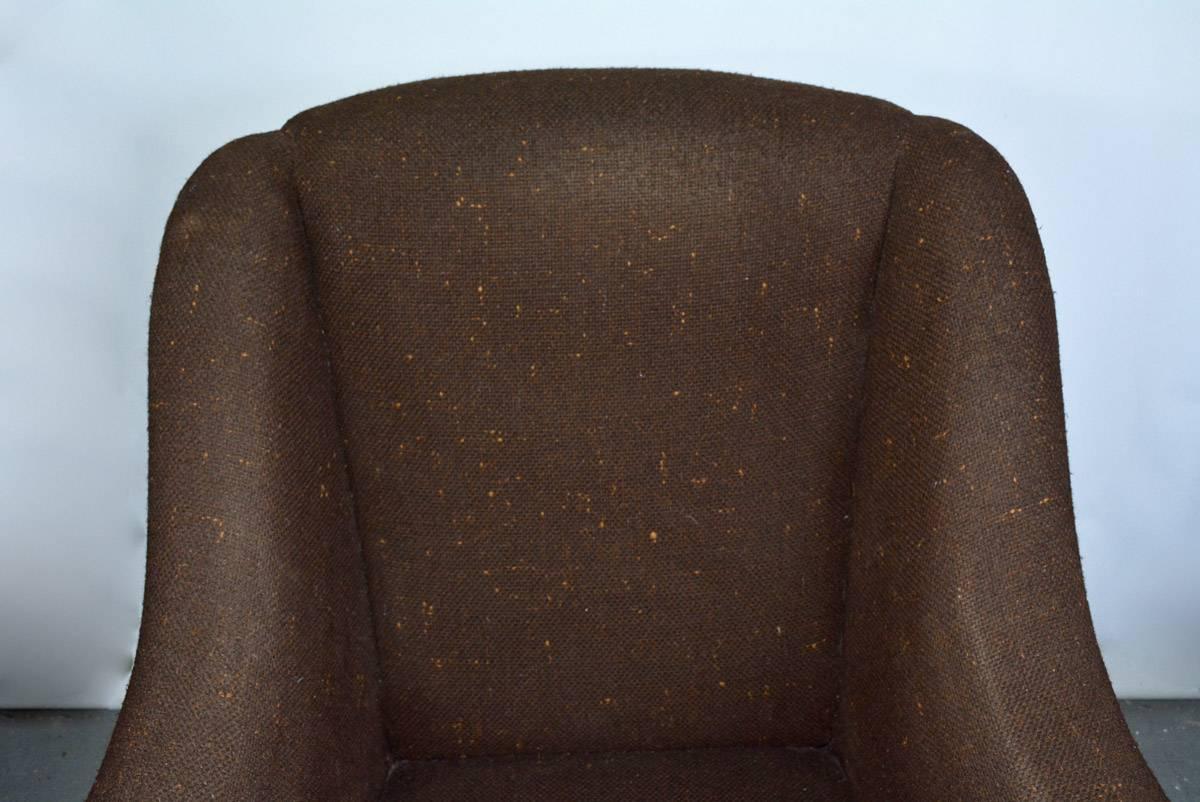 Pair of Italian Upholstered Club Chairs In Good Condition In Sheffield, MA