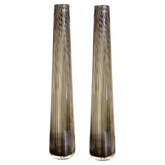 Paar italienische Vasen aus Muranoglas, 1970