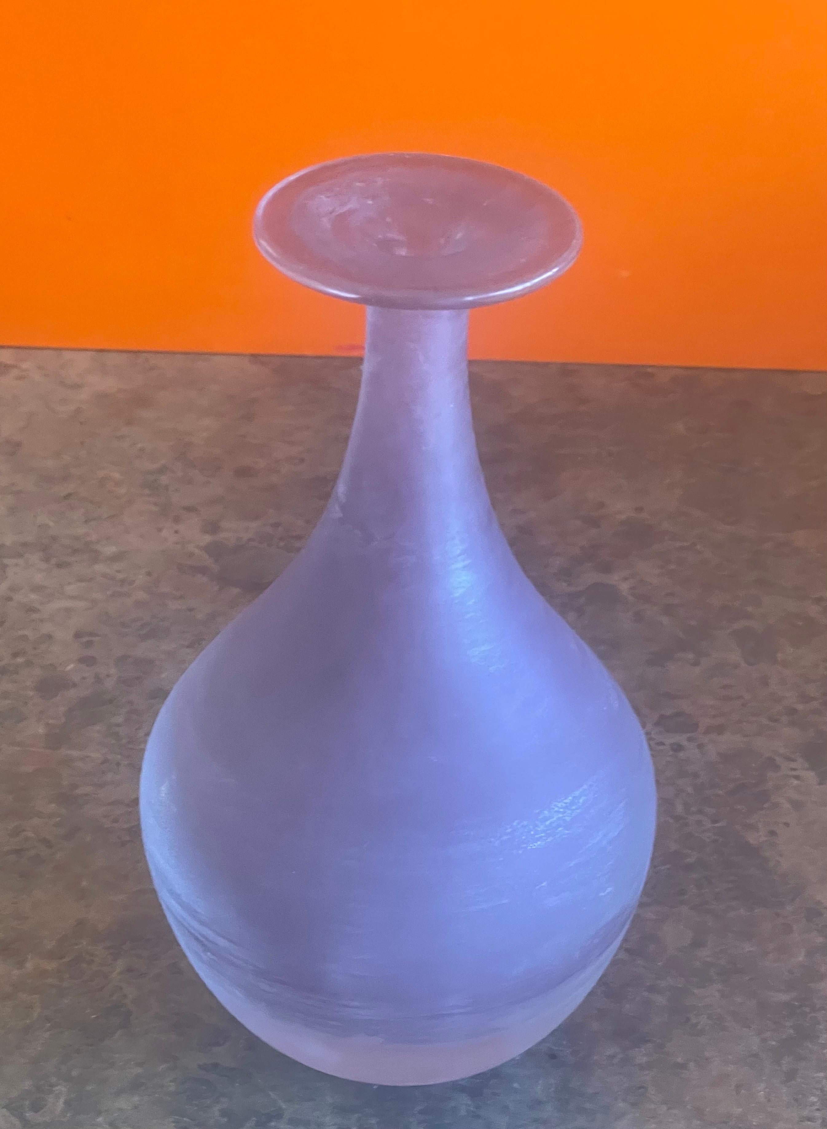 Paire de vases en verre d'art vénitien italien pour Kreiss en vente 5