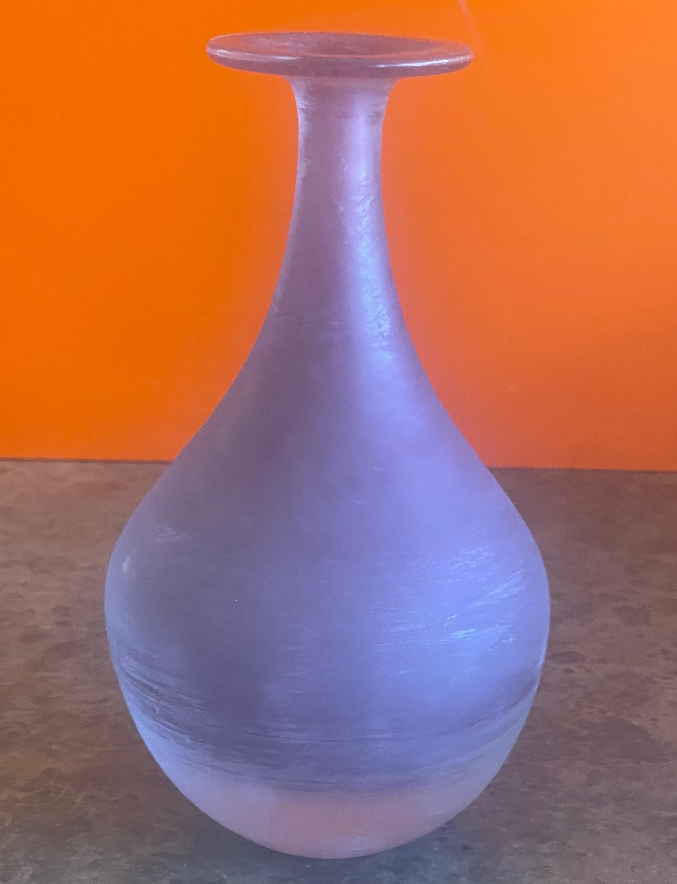 Pair of Italian Venetian Art Glass Vases for Kreiss For Sale 6