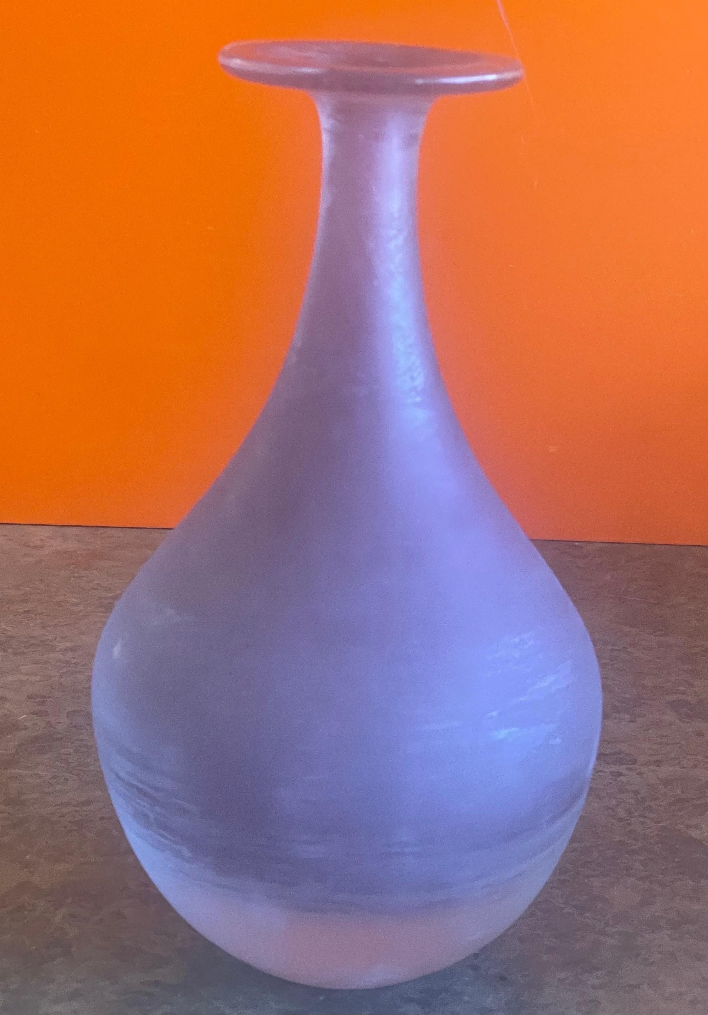 Pair of Italian Venetian Art Glass Vases for Kreiss For Sale 6