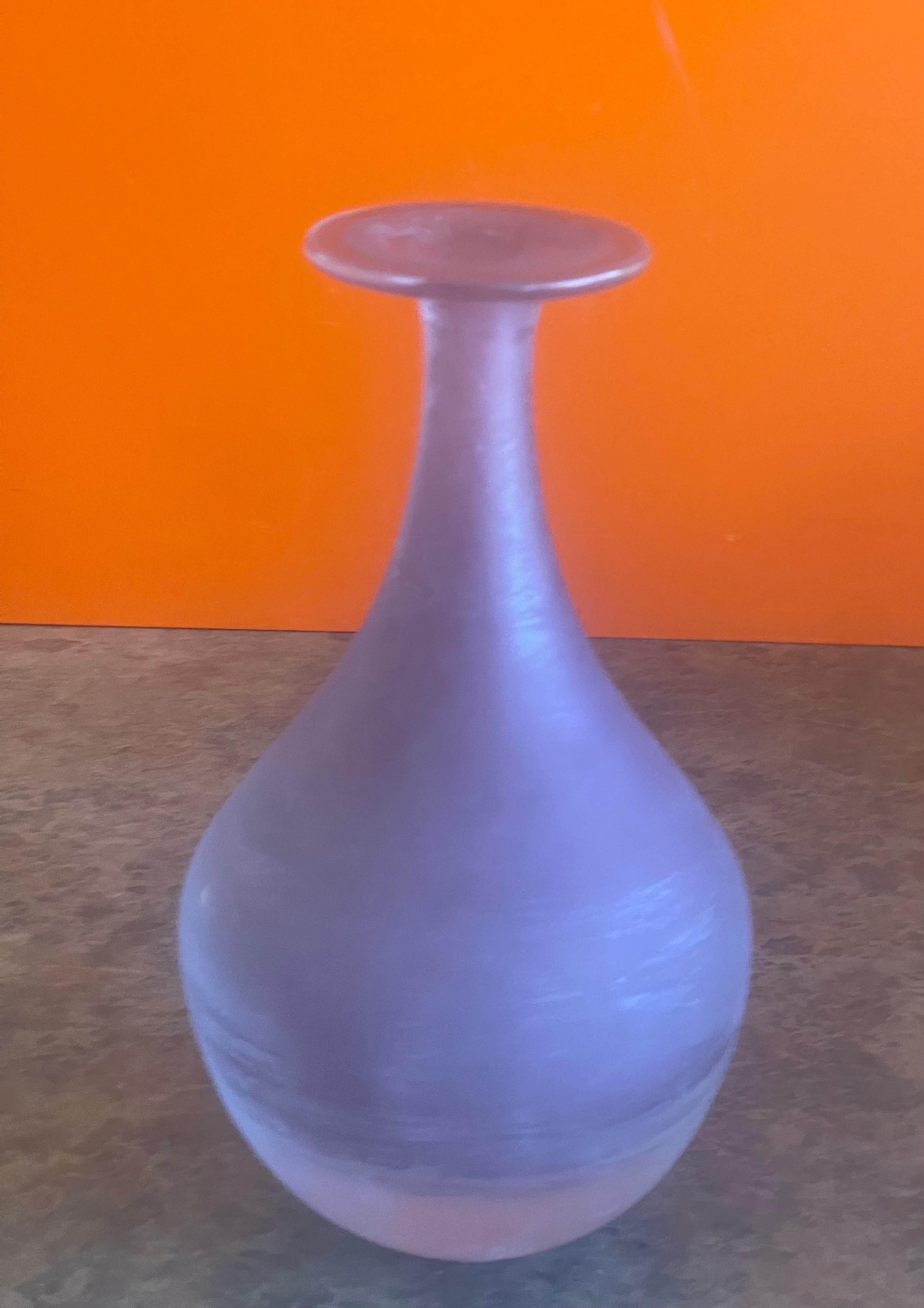 Paire de vases en verre d'art vénitien italien pour Kreiss en vente 3