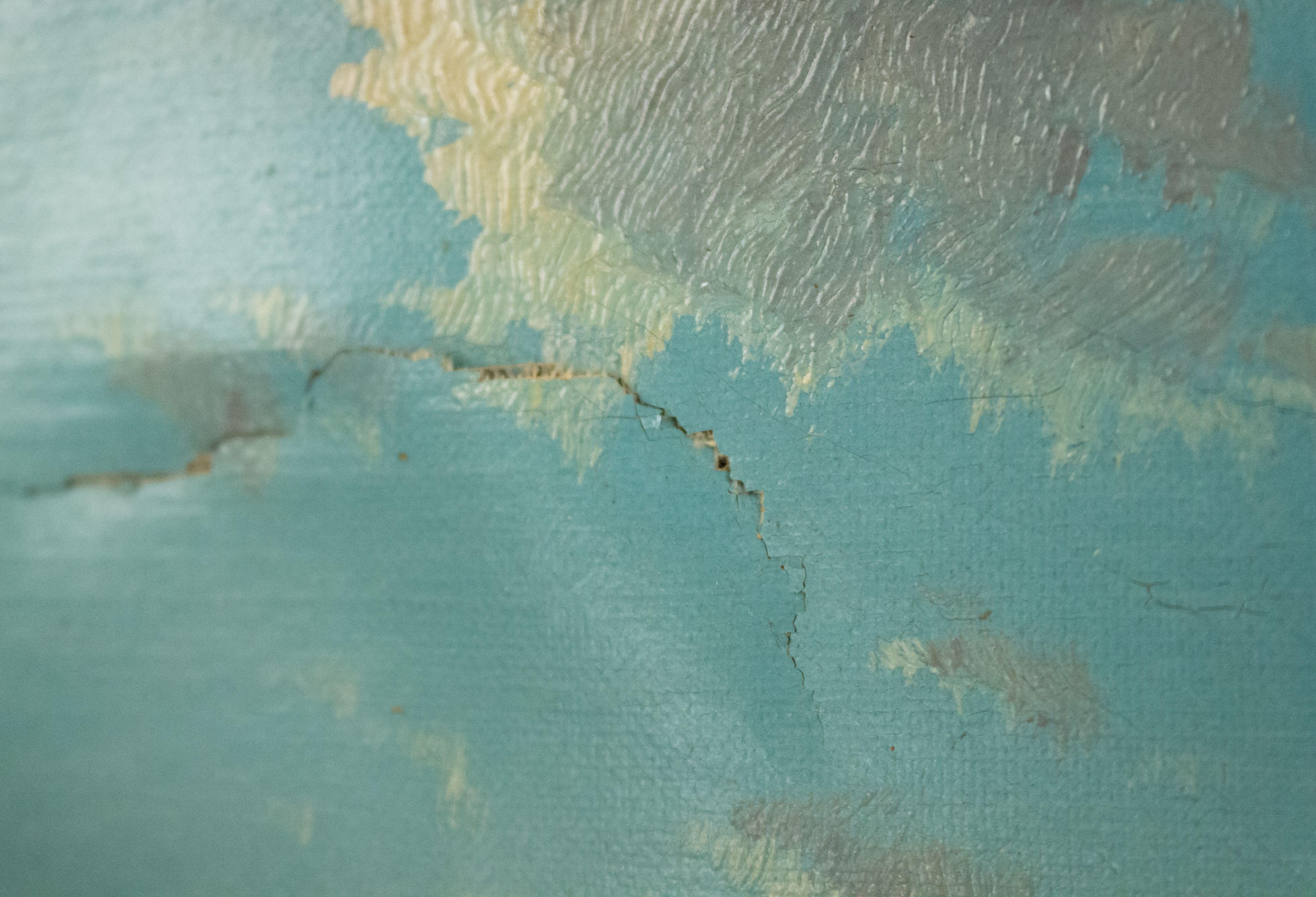 Baroque Pair of Italian Venetian Canal Paintings For Sale