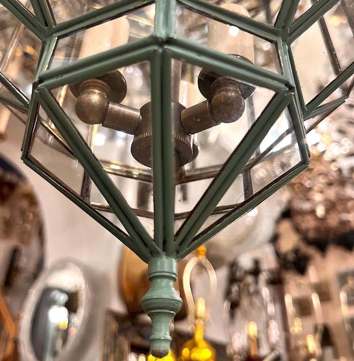 Pair of Italian Verdigris Lanterns, Sold individually. 1