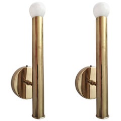 Pair of Italian Vintage Minimalist Wall Lights Sconces, 1960s