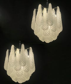 Pair of Italian Vintage Murano Chandeliers, 1990s