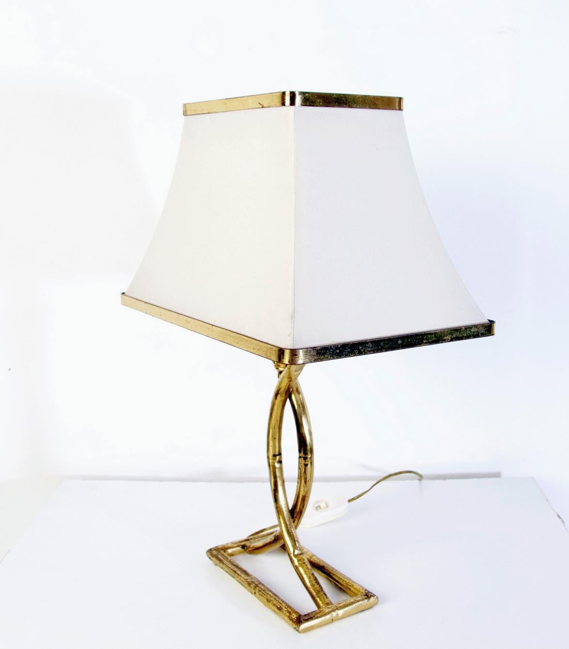 Pair of Italian Vintage Table Lamps in Brass, 1970's In Good Condition For Sale In Albano Laziale, Rome/Lazio