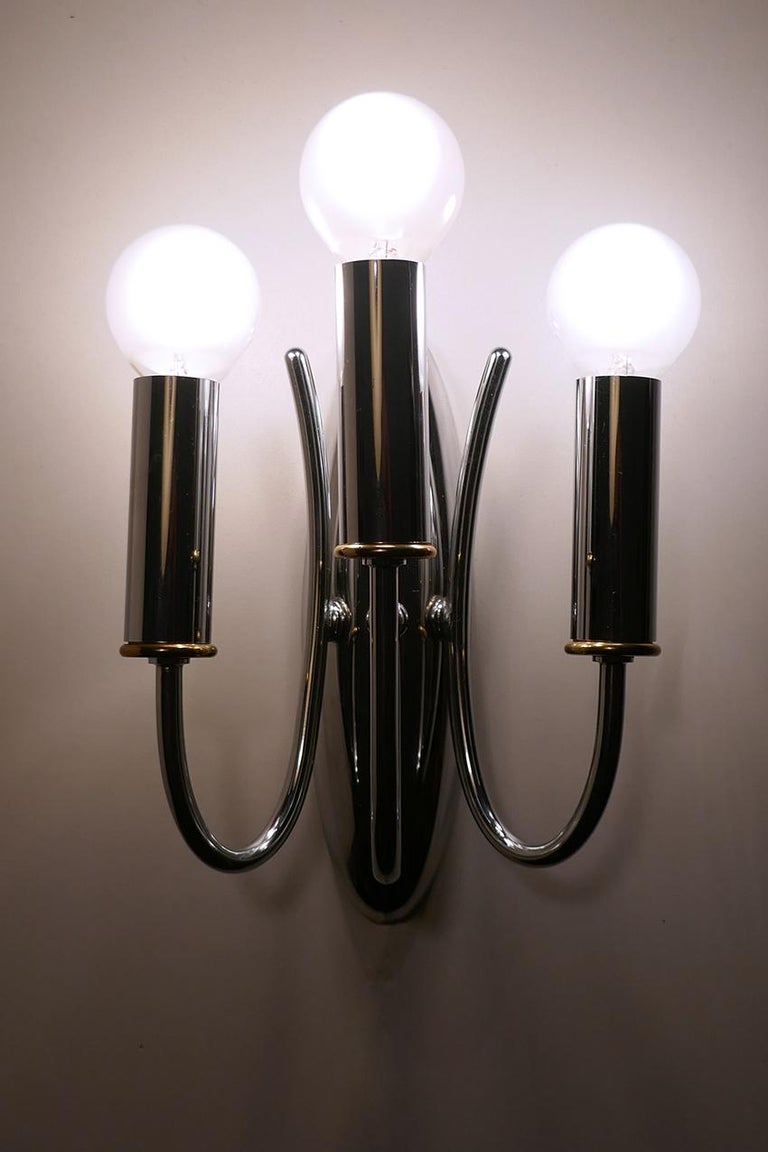 Pair of Italian Vintage Wall Lights Sconces, 1960s In Good Condition For Sale In Berlin, DE