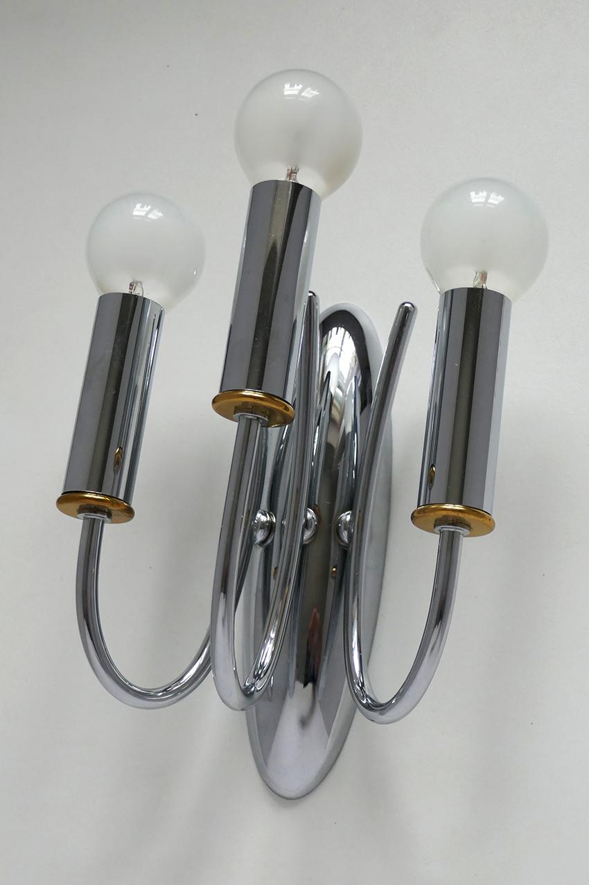 20th Century Pair of Italian Vintage Wall Lights Sconces, 1960s For Sale