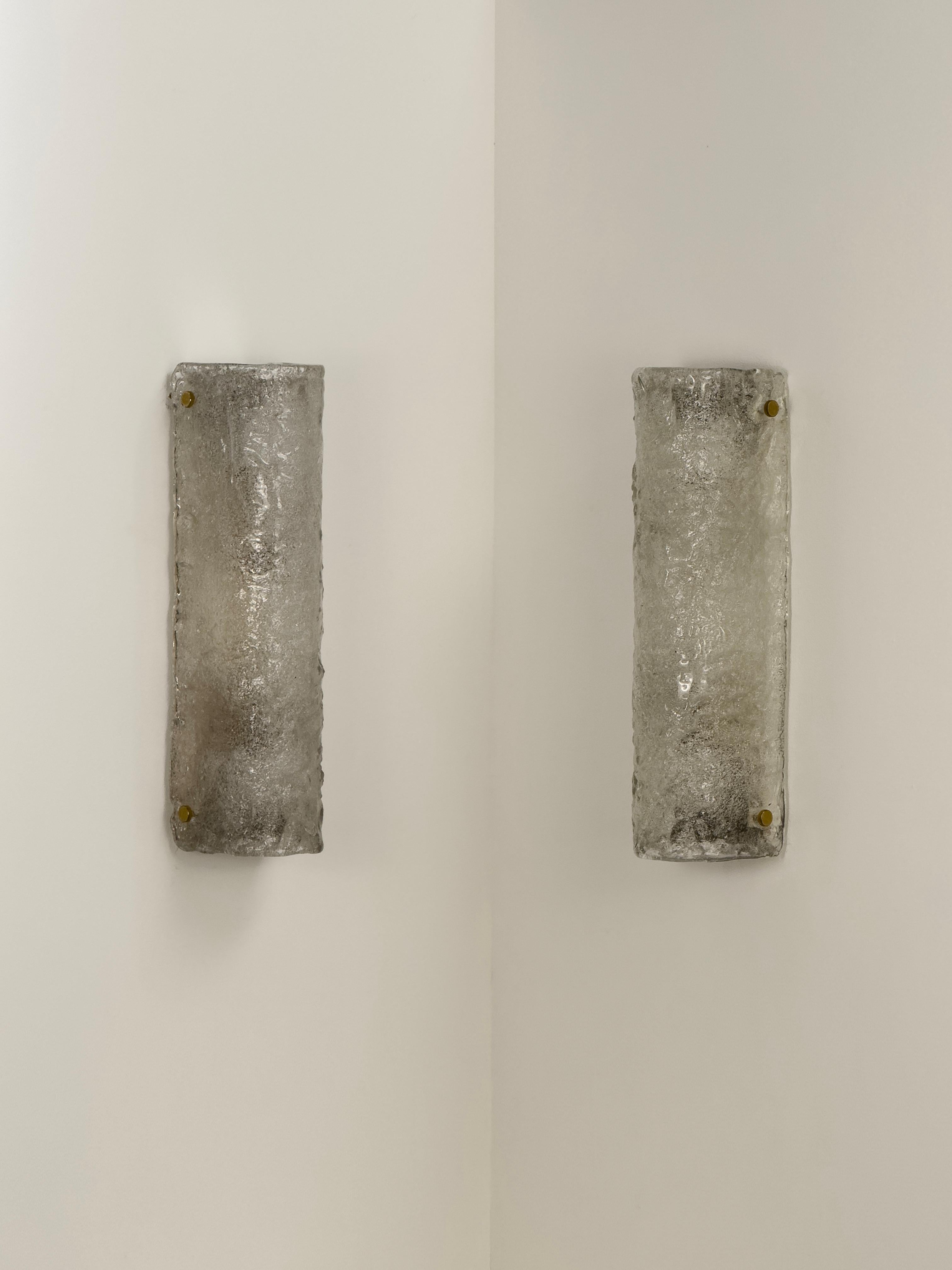 Pareja de Apliques de Pared Vintage Italianos - Vidrio Esmerilado Artesanal, 1960/70 en venta 12