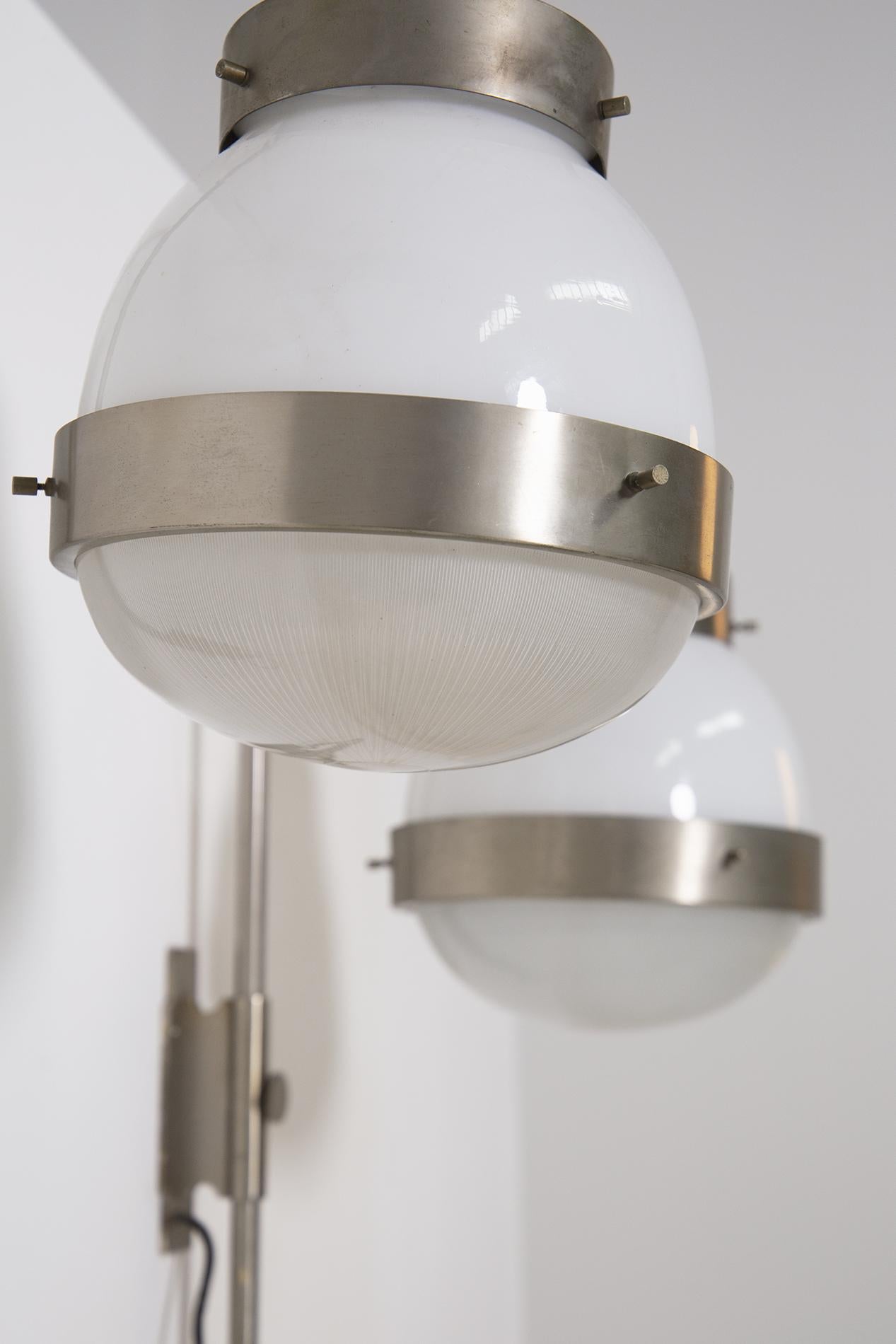 Pair of Italian Wall Lamp Mod. Delta by Sergio Mazza for Artemide, 1960s 6