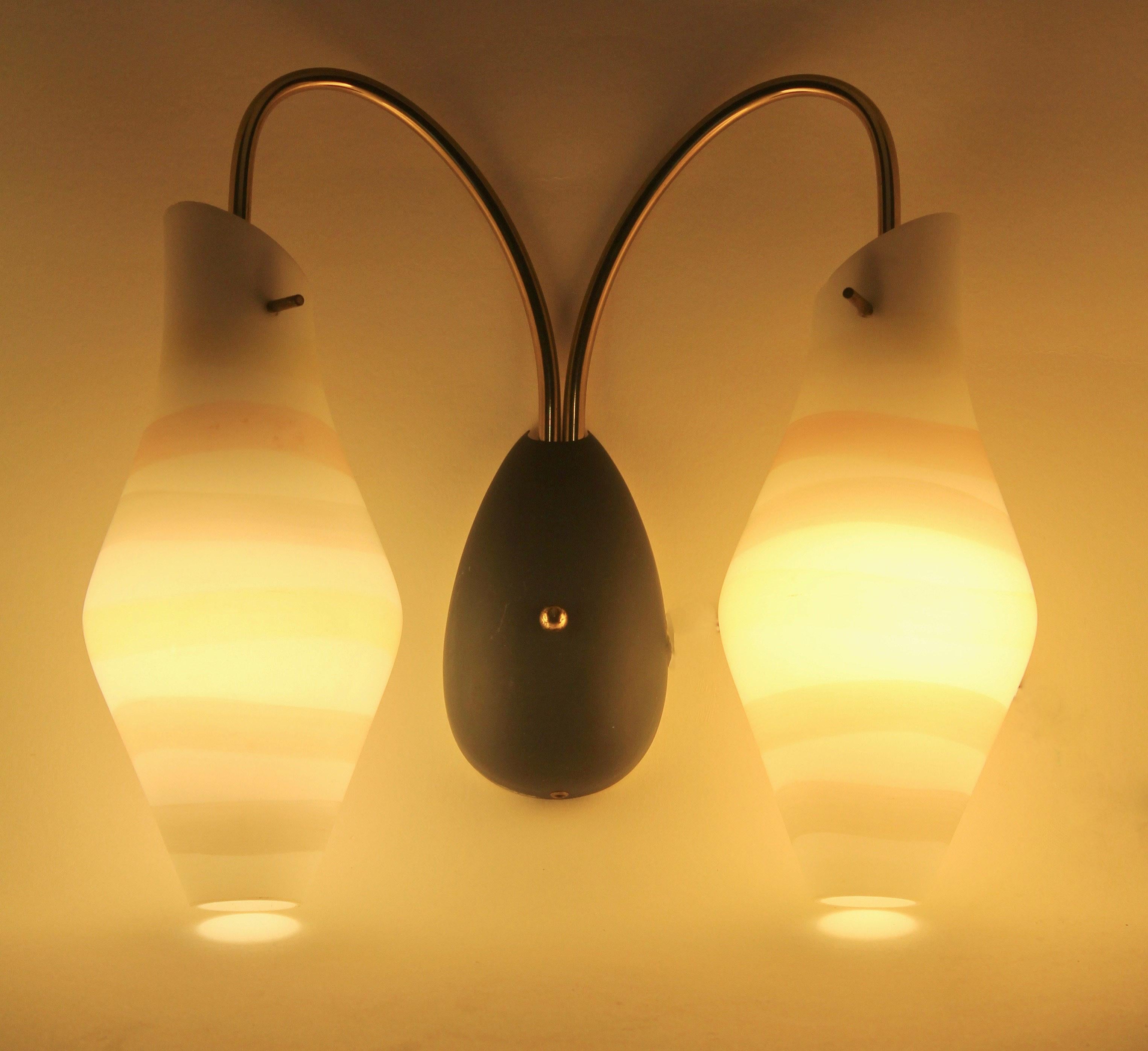 Pair of Italian Wall Lamps by Stilnovo, 1960s 3