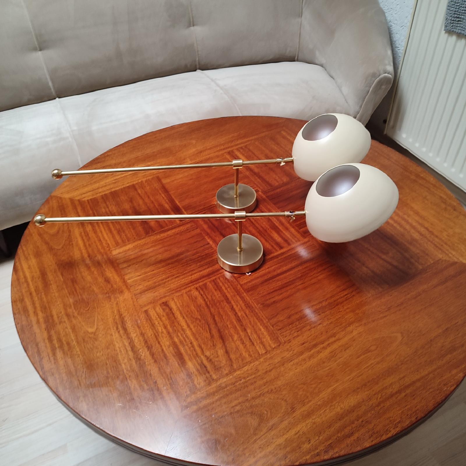 Paar italienische Wandleuchten, Messing und schwarzer Lack, Stilnovo-Stil im Zustand „Neu“ im Angebot in Bochum, NRW