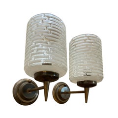 Retro Pair of Italian wall lights