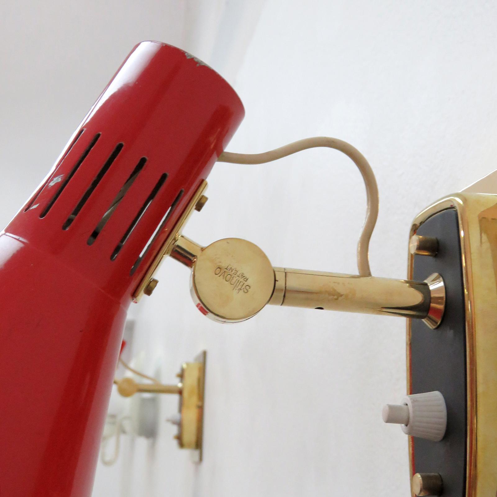 Paire de lampes murales italiennes modèle 2085 par Stilnovo, 1950 en vente 1
