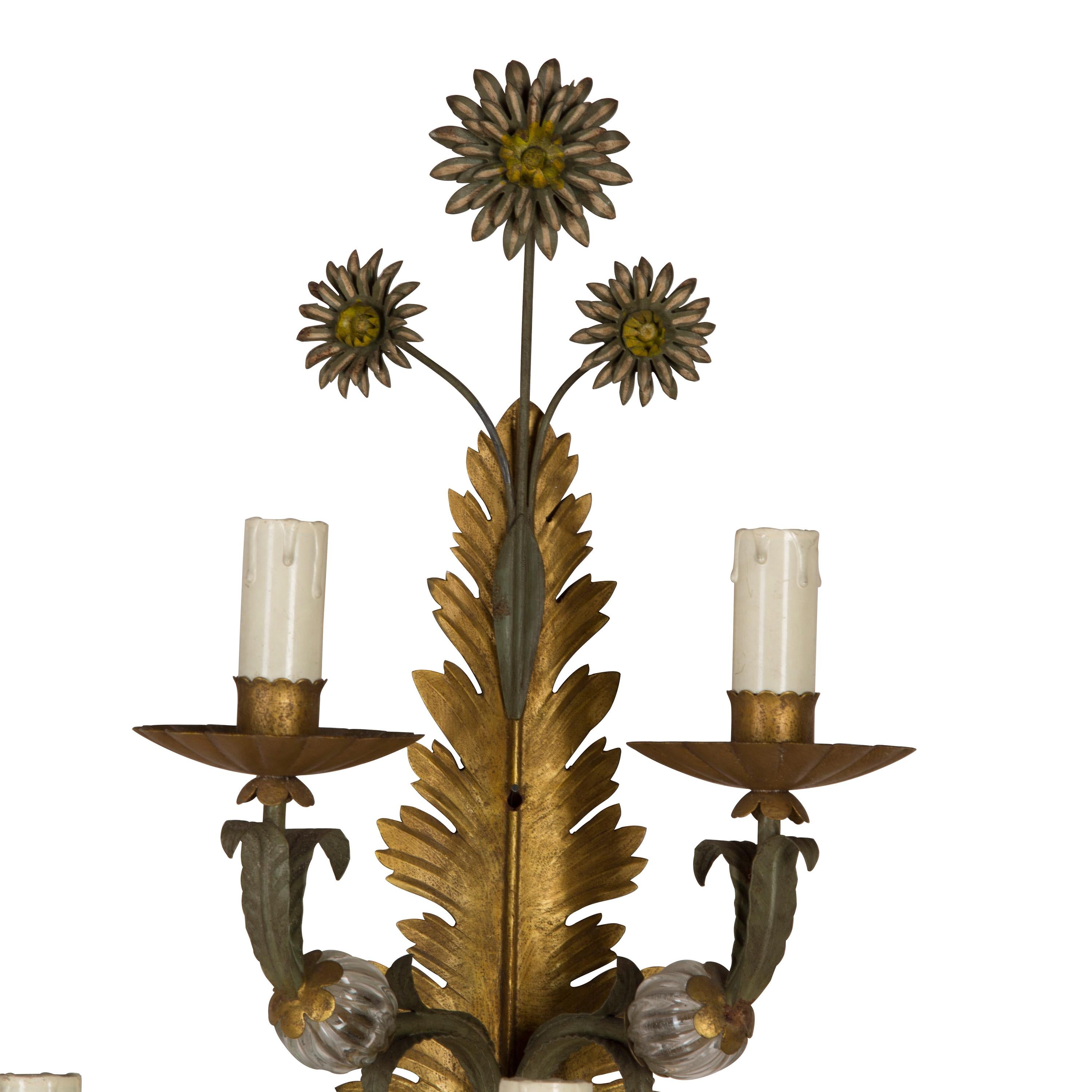 Pair of Italian Wall Sconces In Good Condition In Gloucestershire, GB