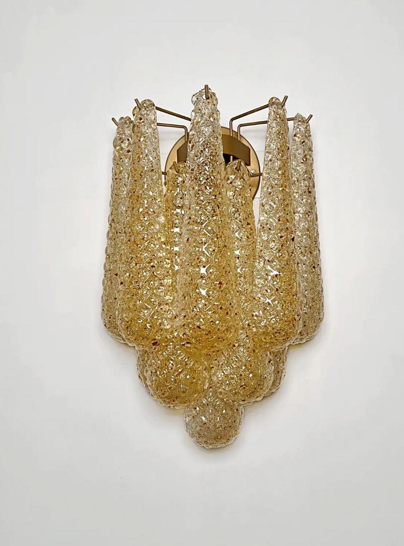 Paire d'appliques murales italiennes, Murano en vente 4