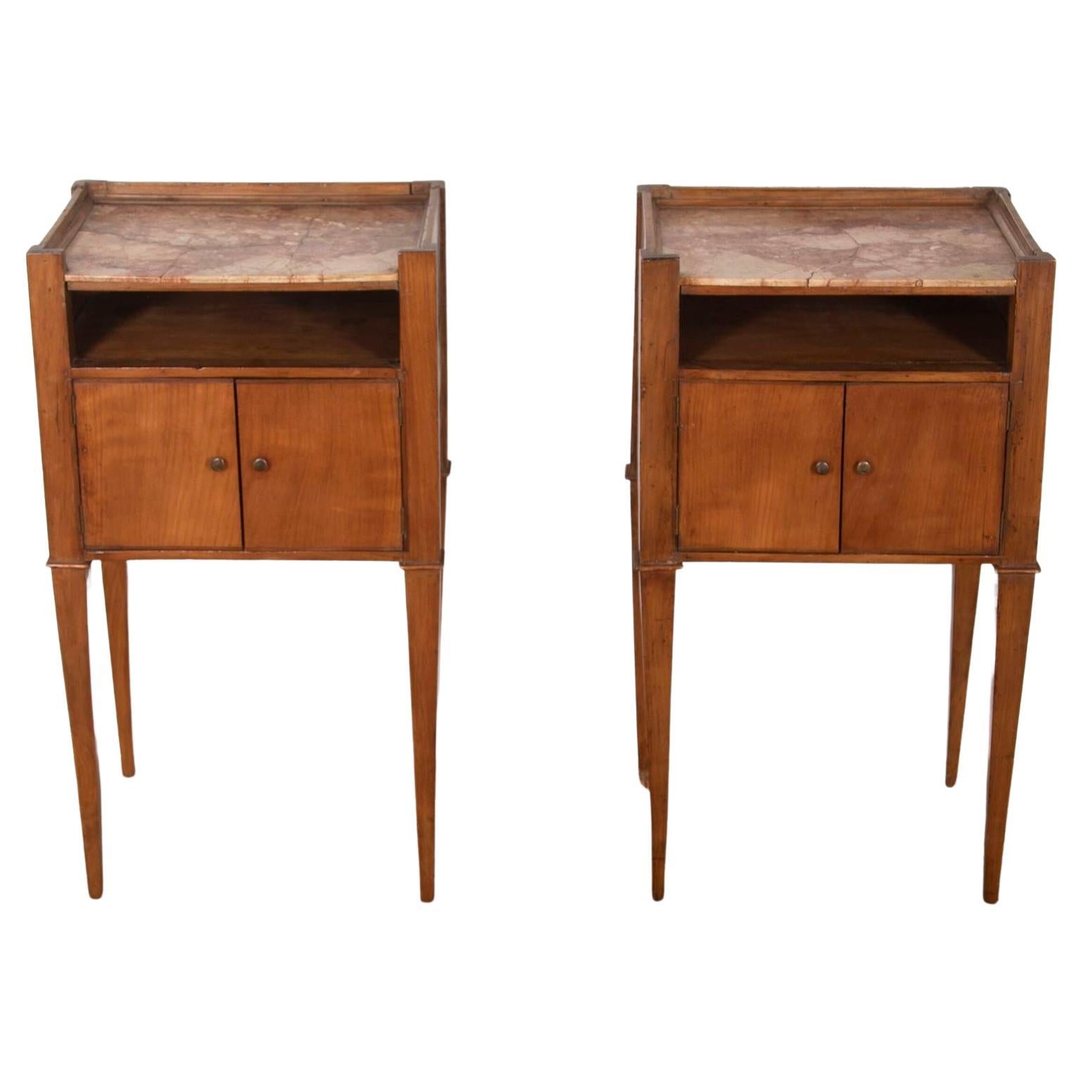 Pair of Wall Hung Italian Modernist Bedside Tables For Sale at 1stDibs