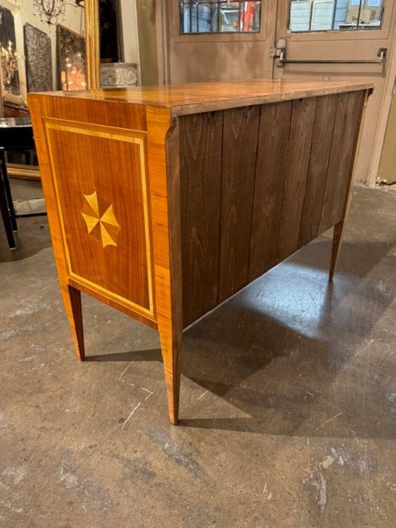 Pair of Italian Walnut Neo-Classical Commodes For Sale 1