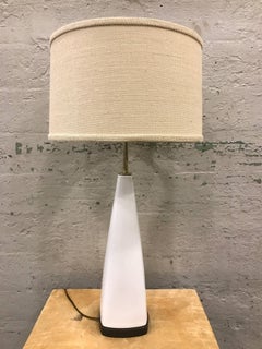 Pair of Italian White Ceramic Lamps