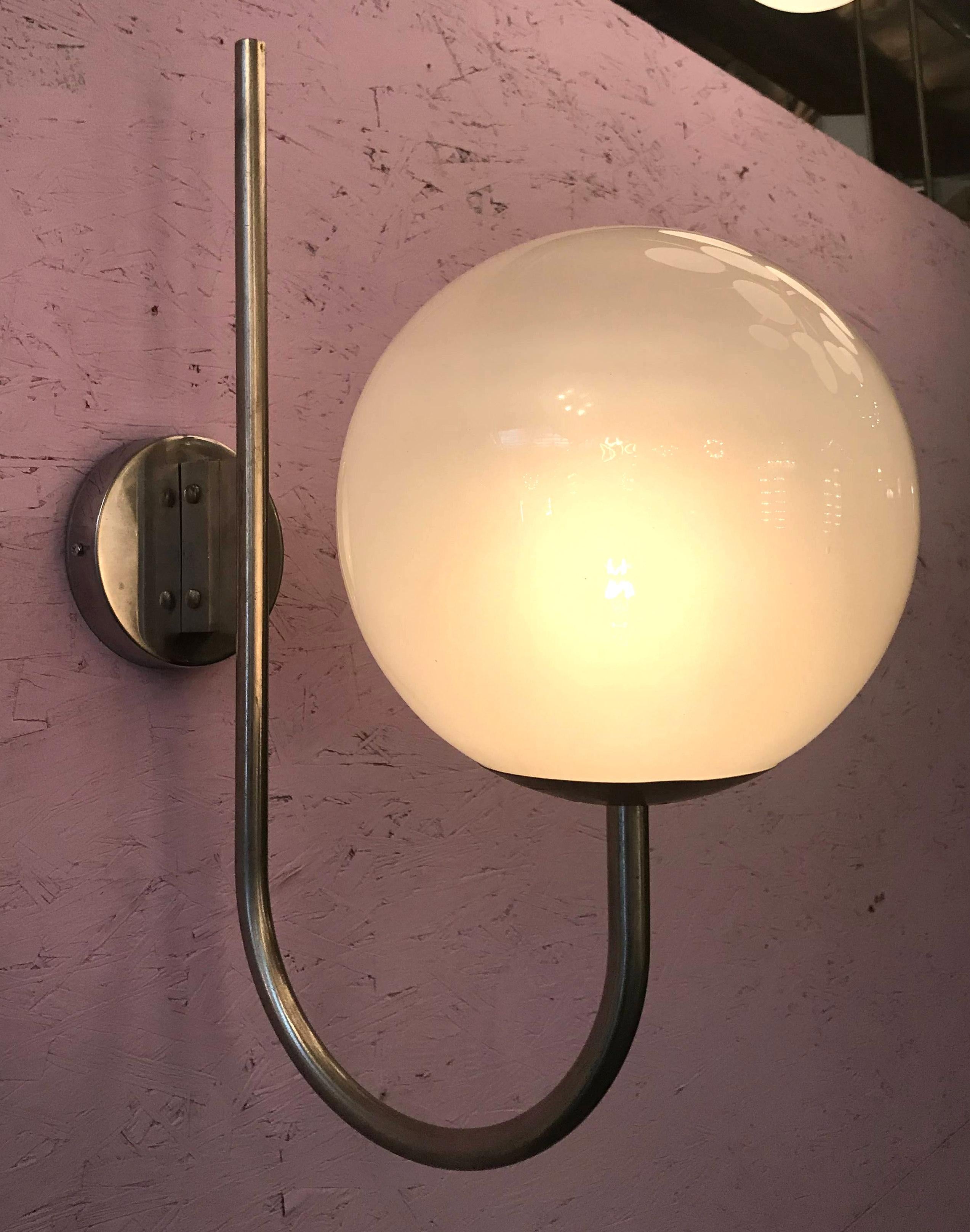 Mid-Century Modern Pair of Globe Sconces by Sergio Mazza FINAL CLEARANCE SALE