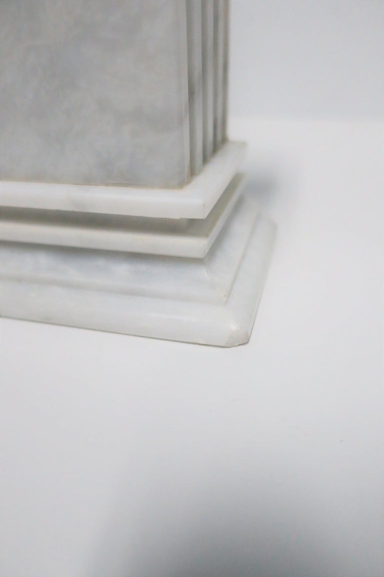 Italian White Marble Column Bookends at 1stDibs roman column bookends
