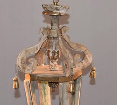 Pair of Italian Wood Church Lanterns