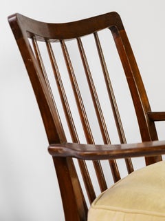 Pair of italian wooden armchairs