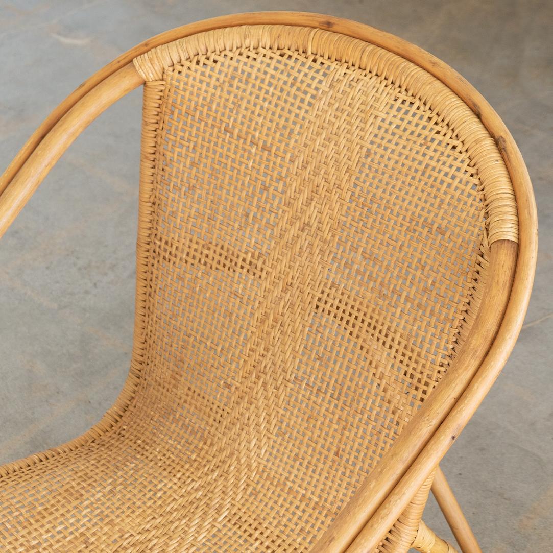 Pair of Italian Woven Chairs For Sale 2