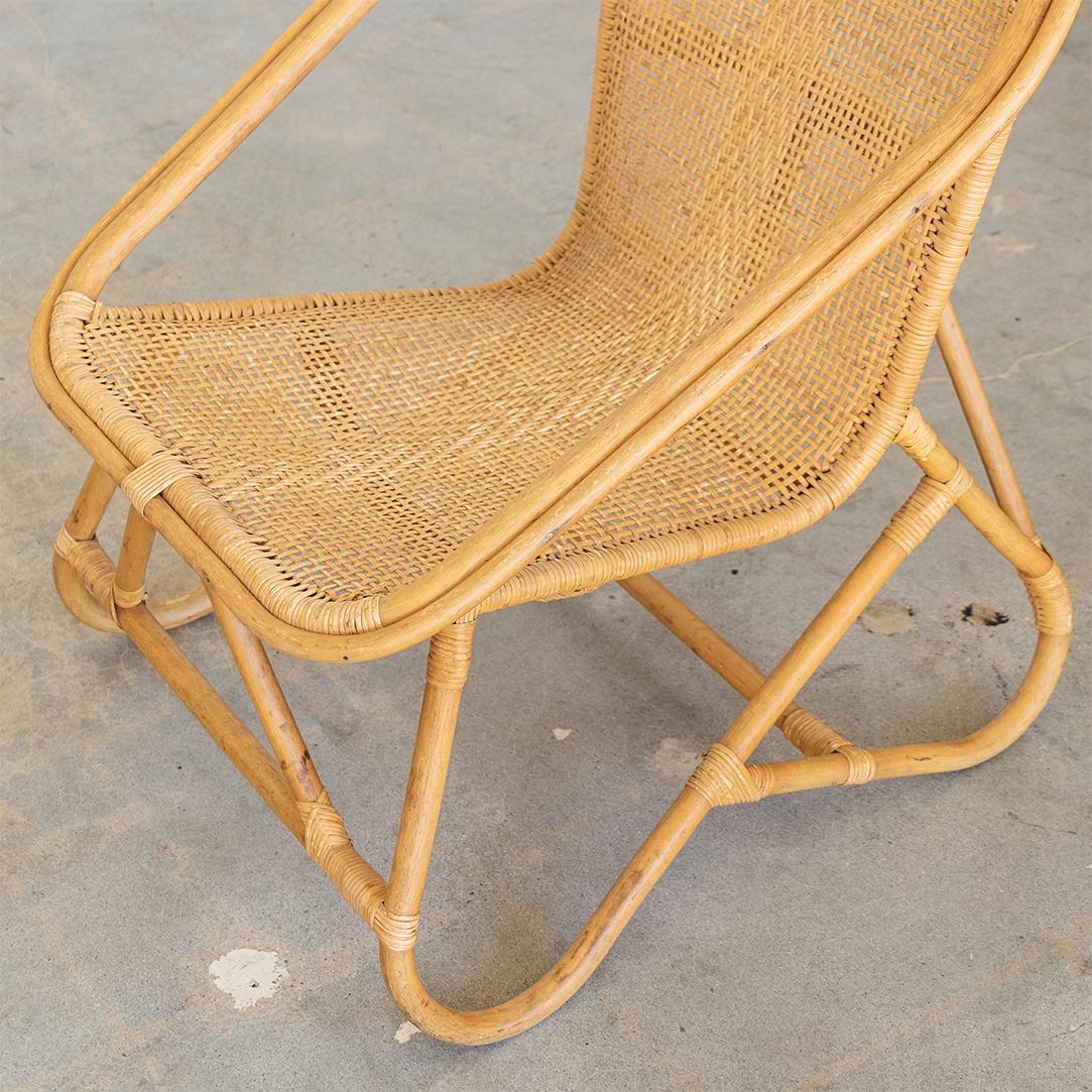 Pair of Italian Woven Chairs For Sale 3