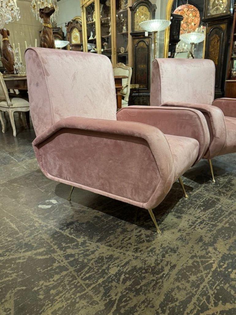 Paire de fauteuils club italiens Zanuso Bon état - En vente à Dallas, TX