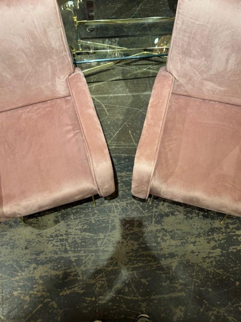 Paire de fauteuils club italiens Zanuso en vente 1