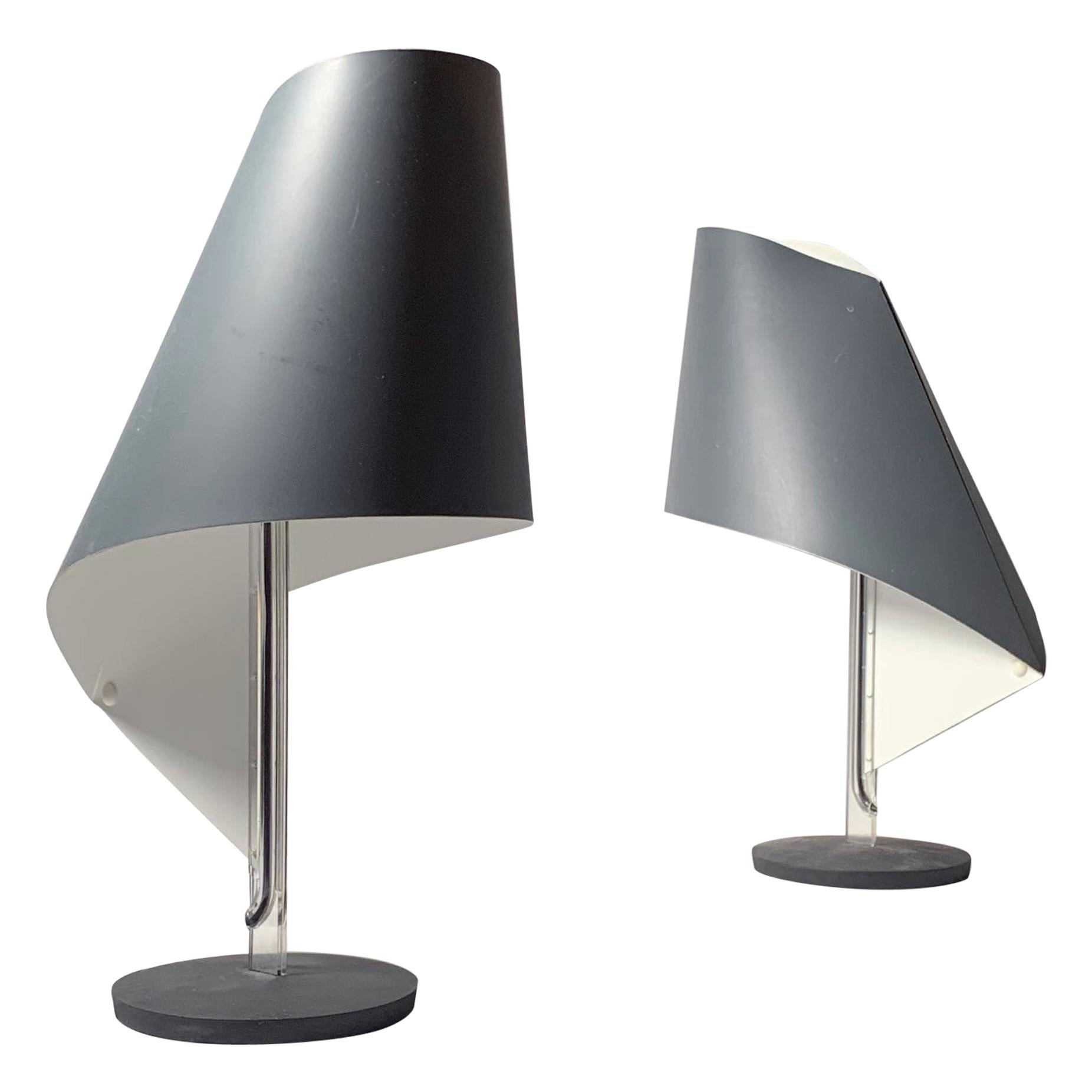 Pair of Italiana Luce Lamps by Mario Barbaglia and Marco Colombo