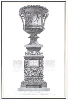 Pair of Italians Prints depicting Classic Vases, Ponte Vecchio Edition 19th Cen