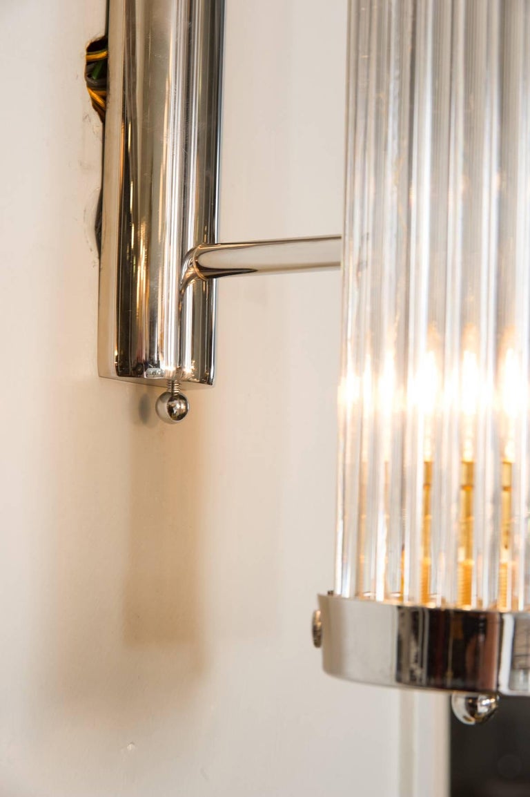Pair of Italian Chrome Arm Wall Lights For Sale at 1stDibs chrome