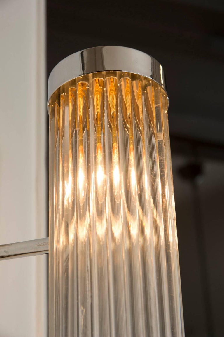 Pair of Italian Chrome Arm Wall Lights For Sale at 1stDibs chrome