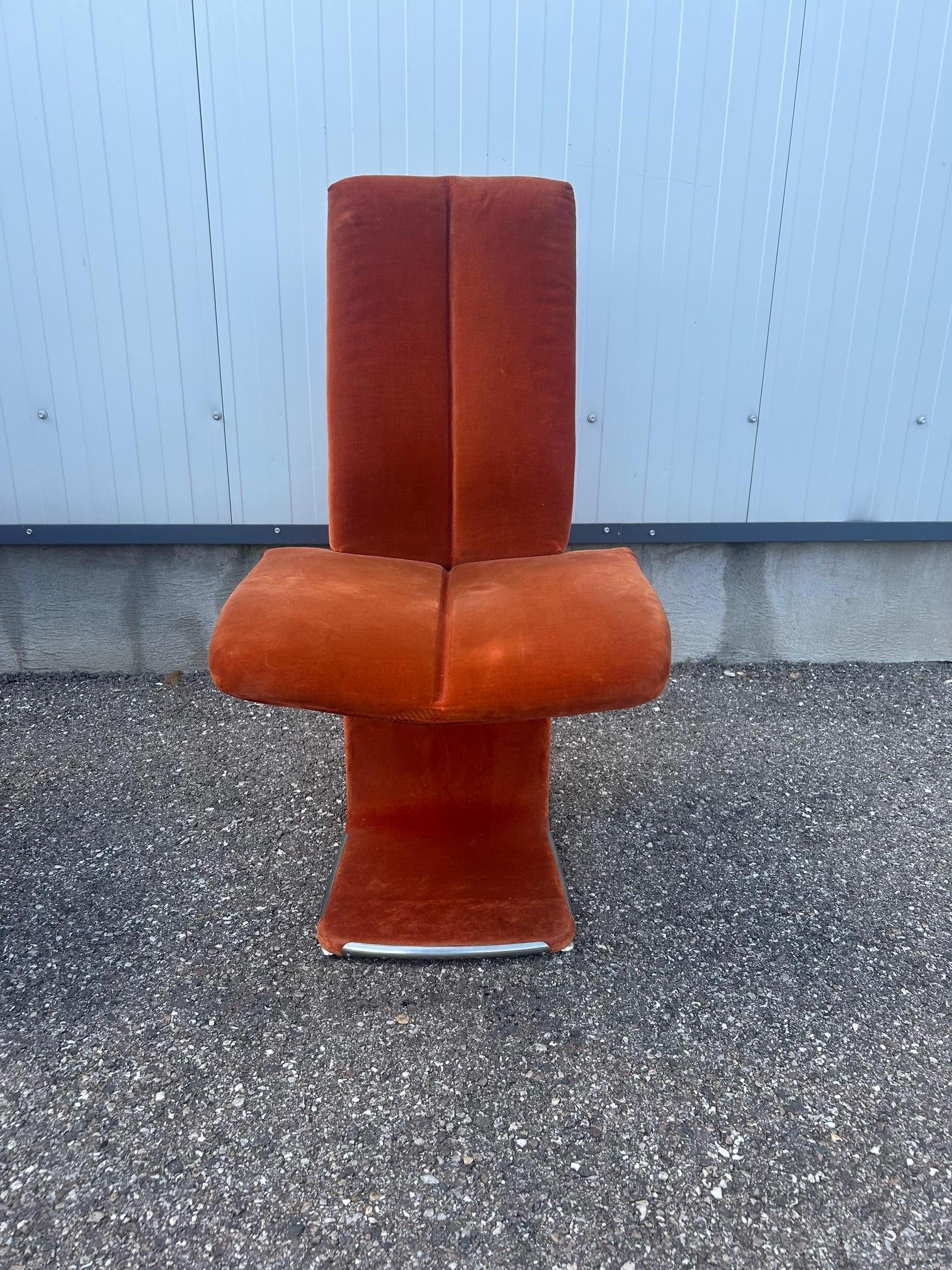 paire de chaises italiennes 1970 en vente 5